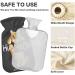 Funny Cat Hot Water Bottle with Cover - Pain Relief for Kids & Adults | 1L Optimal Comfort - Buy Online on GoSupps.com