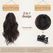 BARSDAR 14 Inch Wavy Ponytail Extension | Synthetic Black Claw Clip Hairpiece for Women | Short Curly Jet Black Clip In Ponytail for Daily & Party Wear - Buy Online on GoSupps.com