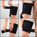 Supregear Adjustable Thigh Brace Support | Neoprene Compression Sleeve for Hamstring & Quad | Muscle Injury Recovery for Men & Women - Black - Buy Online on GoSupps.com