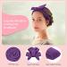 Lock Winder Curls Without Heat - 60 Extra-Long Heatless Curlers for Medium to Long Hair | DIY Overnight Hair Curling Set (Purple) - Buy Online on GoSupps.com