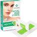 Facial Wax Strips for Women - Hypoallergenic Hair Removal for All Skin Types - Gentle and Fast-Working on Face, Eyebrow, Upper Lip, Chin - 40 Wax Strips + 4 Calming Oil Wipes - Buy Online on GoSupps.com