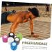 FRCOLOR 6pcs Self-Adhesive Elastic Basketball Knee Pads & Finger Sleeves | Sports Athletic Cohesive Ankle Scar Tape & Non-Woven Fabric | Ultimate Fitness & Elasticity - Buy Online on GoSupps.com