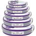 Senristar Personalized Reflective Leather Dog Collar - Engraved Name Tape for Small Medium & Large Dogs & Cats - Violet - 2.5cm Wide 34-45cm Neck - Buy Online on GoSupps.com