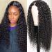 Ainmeys 26 Inch Curly V Part Wigs Brazilian Kinky Curly Human Hair Wigs for Black Women V Shape Wigs No Leave Out Lace Front Wigs Deep curly Upgrade U Part Wigs Glueless Full Head Clip In Half Wigs 150% Density (26in, v pa…