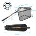 YVLEEN Folding Fishing Net - Aluminum Telescopic Pole Handle, Nylon Mesh - 16 Hoop Size - Gold - Buy Online on GoSupps.com