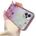 Tivenfezk nadoli glitter diamond case for xiaomi redmi note 12 5g sparkle flower butterfly cell phone case soft slope cover frame glossy silicone rhineau etui protective cover xiaomi redmi grade 12 5g purple
