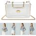 MOETYANG Clear Crossbody Clutch Purse for Women | See Through Handbag with Gold Accents - Buy Online on GoSupps.com