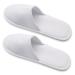 Zilphoba 16 Pair Disposable Slippers, 2 Size Individually Wrapped Bulk Slippers for Spa, Guest, Hotel, Travel, Party Weekend