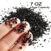 Renfio Black Broken Crushed Glass Glitter Shards 2-4mm 7 Oz - High Luster Craft Sequins for DIY Phone Case, Resin Art & Coasters - Buy Online on GoSupps.com