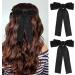 Molain Black Bow Barrettes - Kawaii French Hair Clip for Women and Girls | Aesthetic Hairbows for Halloween, Christmas, Easter Cosplay - Buy Online on GoSupps.com