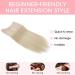 Silk-Co 60cm Hair Extensions with Rubber Band - Smooth Secrets Synthetic Wire Hair for Women - Blending Bleach Blonde - Buy Online on GoSupps.com