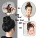Messy Hair Bun Scrunchie Extension - Curly Wavy Updo for Women (Natural Black) - Buy Online on GoSupps.com