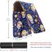 Travel Lipstick Organizer Case | Portable Makeup Bag with Mirror | Floral Sugar Skull Design - Buy Online on GoSupps.com