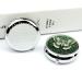 Round White Moth Print 3-Compartment Pill Box | Decorative Metal Pocket Organizer for Medicine - Portable & Stylish - Buy Online on GoSupps.com