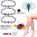 Magnetic Hematite Anklet for Swelling Relief and Lymphatic Drainage - Energy Healing Bracelet for Pain and Anxiety - Unisex Beach Anklet - Buy Online on GoSupps.com