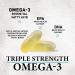 Omega 3 Fish Oil 1200mg - Triple Strength Softgels Omega-3 Supplements Natural Brain Heart Health & Immune Support - Fatty Acids with EPA & DHA - Wild Caught Fish Oil Supplement - 120 Softgels 120 Count (Pack of 1) - Buy Online on GoSupps.com