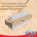 Lola Hand & Nail Brush | Dual-Sided Soft & Stiff Bristles | Wooden No-Slip Grip | Clean Hands and Fingernails - Buy Online on GoSupps.com