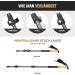 Effect Manufaktur Premium Carbon Hiking Sticks - Lightweight 225g Adjustable 53-135 cm Cork Handle Telescopic & Foldable for Nordic Walking - Ideal for Men & Women - Buy Online on GoSupps.com