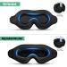 2 Pack 3D Eye Mask for Sleeping and Warm Eye Compress Set - Black Peacock Blue - Buy Online on GoSupps.com
