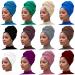 12 Pieces Head Wrap Scarf Stretch Jersey Turban Extra Long Ultra Soft Urban Headwraps for Women Solid Color African Headwear Headband Tie (Set 01) Wine Red  Beige Purple Black  Camel Brown White  Light Blue Gray Green Pi...