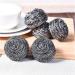 6Pcs Metal Scrubber Brush Steel Wool Used for Dishes Stainless Steel Scouring Pad Pots Pans and Ovens - Buy Online on GoSupps.com