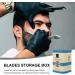 Fomiyes Razor Blades Dispenser | Safety Razor Storage Case & Hairdresser Supply - Iron Disposable Blade Box - Buy Online on GoSupps.com
