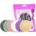 Sourcetone Natural Konjac Face Sponges Set - 6 Colors for Gentle Facial Cleaning & Peeling Anthracite Turmeric French Green White Pink Violet - Buy Online on GoSupps.com