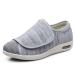 Diabetic Shoes Extra Wide Widths Walking Edema Sneakers Adjustable Diabetic Slippers Non-slip Lightweight Sandals For Edema Plantar Fasciitis Bunions Arthritis Swollen Feet ( Color : Light Grey  Siz