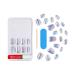 Shop KISS Gel Fantasy Press-On Nails - Silver Oval Shape Short Size 28 Nails & Glue Included - Perfect for International Delivery - Buy Online on GoSupps.com