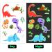 Luminous Dinosaur Temporary Tattoos for Kids - Glow in The Dark Waterproof Fake Stickers for Boys and Girls - Birthday Party Supplies - Buy Online on GoSupps.com