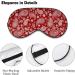 Red Paisley Sleep Mask for Women | Adjustable Eye Shades & Covers | Comfortable Elastic Strap - Buy Online on GoSupps.com
