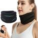 Soft Foam Cervical Collar Neck Support Brace Neck Brace for Snoring Neck Brace for Neck Pain and Support Soft Foam Neck Brace Pillow Universal for Sleeping (Black) yl-105023(Color:Black)
