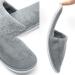 Buy Foldable Slipproof Hotelslippers - Gray Bathroom & Spa House Shoes for Men & Women | Large/X-Large - Buy Online on GoSupps.com