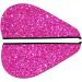 Rose Red Glitter Microfiber Hair Towel - Super Absorbent Quick Dry Hair Wrap for Women | Soft Coral Velvet for Long Curly & Thick Hair - Buy Online on GoSupps.com