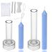 Taper Candle Mold Set-2PC Pillar Candle Molds -Perfect for Making Emergency Candles, Chime Candles, Table Candles-30 Ft. of Wick , A Mold Sealer and 2 Candle Wick Clips Included as a Gift. 2PCS Taper Molds