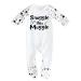 'Snuggle this Muggle' Harry Potter Inspired Baby Boy Girl Sleepsuit Designed and Printed in the UK Using 100% Fine Combed Cotton 6-12 Months White/Black Stars