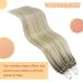 Buy Youngsee Microring Extensions - Real Hair Ombre 35cm | Micro Loop Extensions 1g/s | Ashblond & Platinum Blonde | 50g | Perfect for Women - Buy Online on GoSupps.com