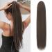 Sofeiyan ponytail hair extension hair extension with cord strain 70cm long straight braid horse tail natural soft hair extension synthetic ponytail extension for women medium brown 70cm medium brown