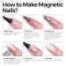 Shop Tomicca Cat Eyes UV Nail Polish Set - 4 Glitter Pink Gel Colors Shellac & UV Gel for Beginners & DIY Home - Buy Online on GoSupps.com