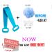 Silicone Body Scrubber for Shower - Exfoliating & Skin Friendly - Blue - Buy Online on GoSupps.com