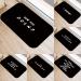 LUYANhapy9 Carpet Tapestry Floor Mat 40x60cm Bathroom Letter Print Non-Slip Water Absorption Doormat Floor Rug Carpet Black 5 - Buy Online on GoSupps.com