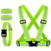 Reflective Vest, Reflective Glow Belt with 2Pack Reflector Armbands, Adjustable Elastic Safety Vest Outdoor Reflective Belt High Visibility, Ultralight & Comfy for Running, Jogging, Walking, Cycling,
