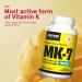 Jarrow Formulas MK-7 90 mcg - Bone & Heart Health Supplement - 90 Servings - Buy Online on GoSupps.com