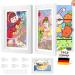 Dydhrer 2 pieces picture frame children's drawings front opening picture frame for children's drawings picture frames for opening A4 fillable children.