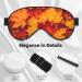 Soft Sleep Mask for Men & Women - Double-Sided Fall Maple Leaves Eye Covers | Adjustable Blackout Blindfold for Travel & Home Use - Buy Online on GoSupps.com
