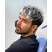Mens Wig Short Gray Wigs for Men Natural Straight Short Grey Mixed Balck Wigs Male Cosplay Synthetic Silver Wigs Short Hair