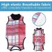 Due Felice Cat Recovery Suit Small Dog Surgical Onesie | E-Collar Alternative | Pink Plaid | Size L - Buy Online on GoSupps.com