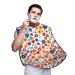 Spring Floral Fancy Shaving Bib Gifts for Dad Waterproof Cute Colorful Flower Beard Apron One Size Fits All
