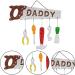Fathers Day Cake Decorations - Happy Father Day Decoration - Dad Ever Cake Picks Decorations for Happy Father's Day Theme Party Supplies Silver Keloc - Buy Online on GoSupps.com