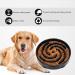 LEACOOLKEY Large Slow Feeder Dog Bowl for Medium/Big Dogs - Anti-Gulping Interactive Maze Bowl for Healthy Eating and Bloat Prevention (Black) - Buy Online on GoSupps.com